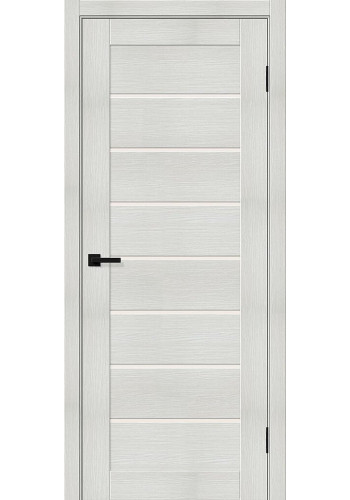 Межкомнатная дверь Браво-22.Л, со стеклом, цвет Bianco Melinga