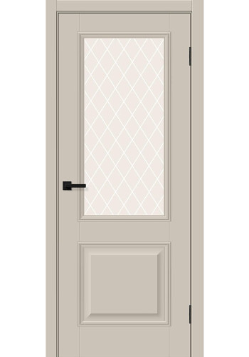 Межкомнатная дверь Классик-13, со стеклом, цвет Cream Silk Межкомнатная дверь Классик-13, со стеклом, цвет Cream Silk